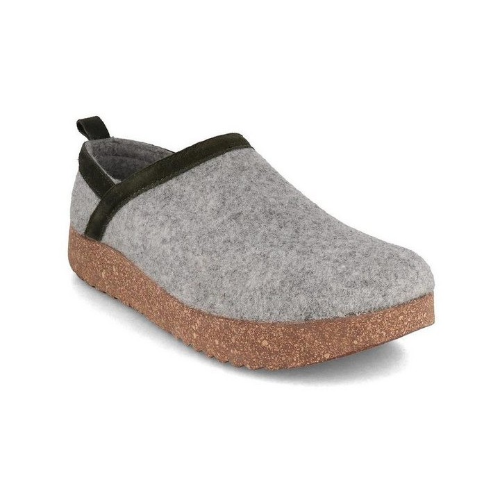 Tuffeln Wollclogs Pantoffeln für niedrigen Spann Hausschuh mit Outdoorsohle