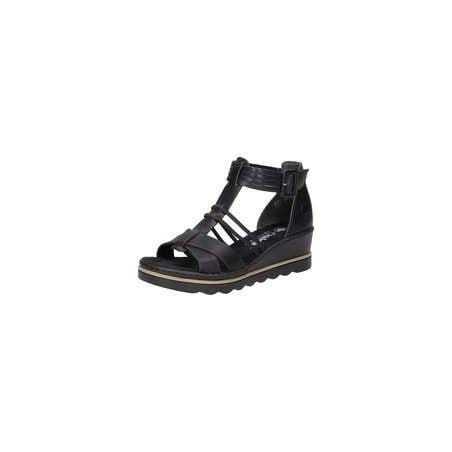 Rieker Sandale Damen schwarz|schwarz