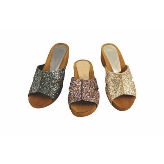 Linea Scarpa Linea Scarpa Panaji Holzclogs Pantoletten echtes Leder Damen schwarz Schlappen