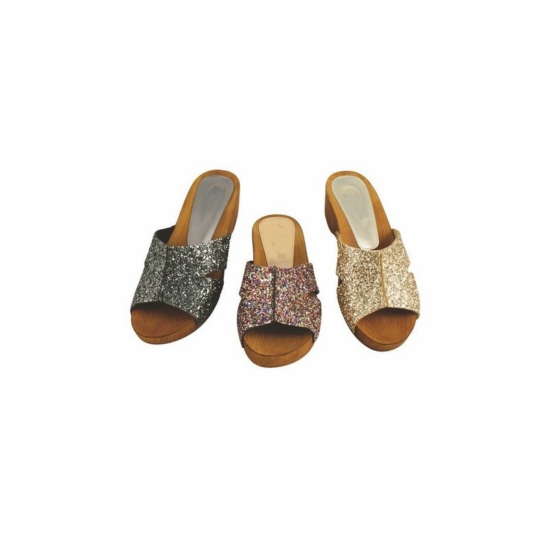 Linea Scarpa Linea Scarpa Panaji Holzclogs Pantoletten echtes Leder Damen schwarz Schlappen