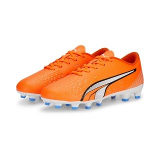 PUMA ULTRA PLAY FG/AG Jr ULTRA ORANGE-PUMA WHITE-BLUE G Fußballschuh