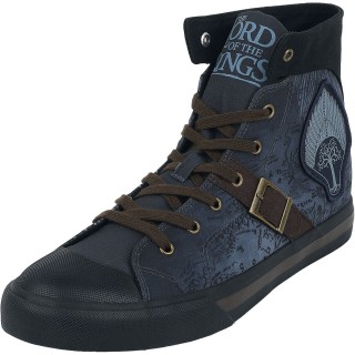 Der Herr der Ringe Sneaker high - Rohan Gondor Map - EU37 bis EU39 - Größe EU37 - blau  - EMP exklusives Merchandise!