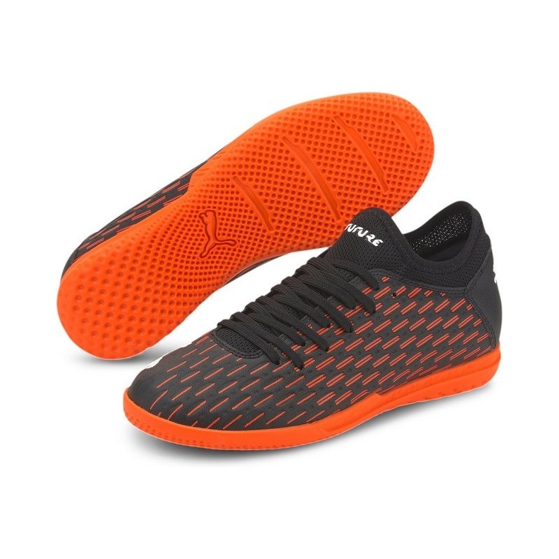 PUMA FUTURE 6.4 IT Jr PUMA BLACK-PUMA WHITE-SHOCKING Fußballschuh