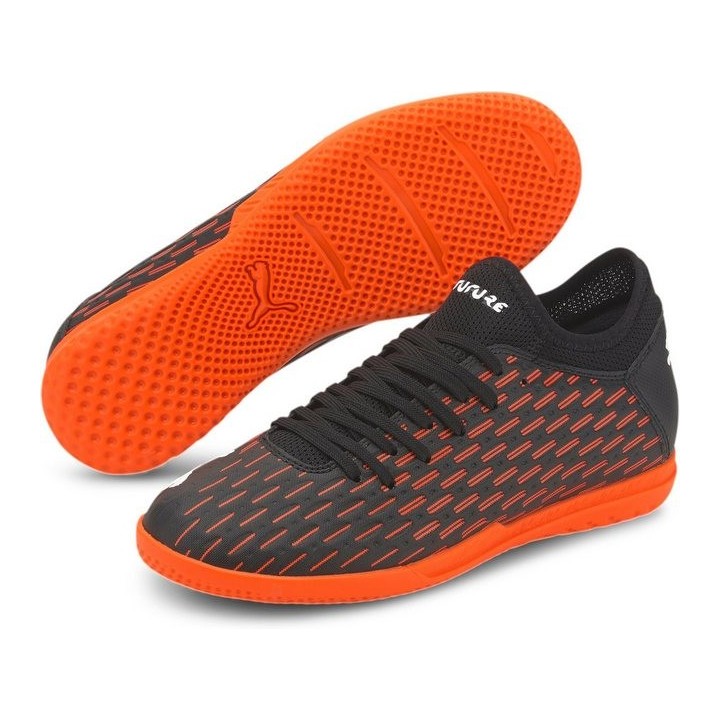 PUMA FUTURE 6.4 IT Jr PUMA BLACK-PUMA WHITE-SHOCKING Fußballschuh