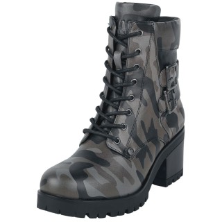 Black Premium by EMP - Camouflage/Flecktarn Boot - Schnürboots mit Camouflage Print - EU37 bis EU38 - für Damen - Größe EU37