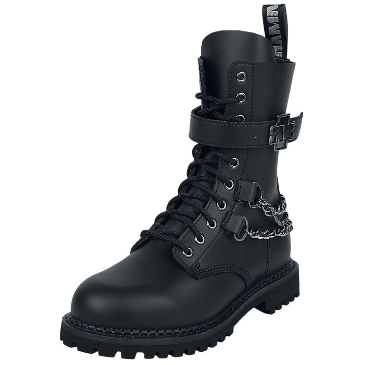 Rammstein Boot - Logo - EU37 bis EU47 - Größe EU37 - schwarz  - Lizenziertes Merchandise!