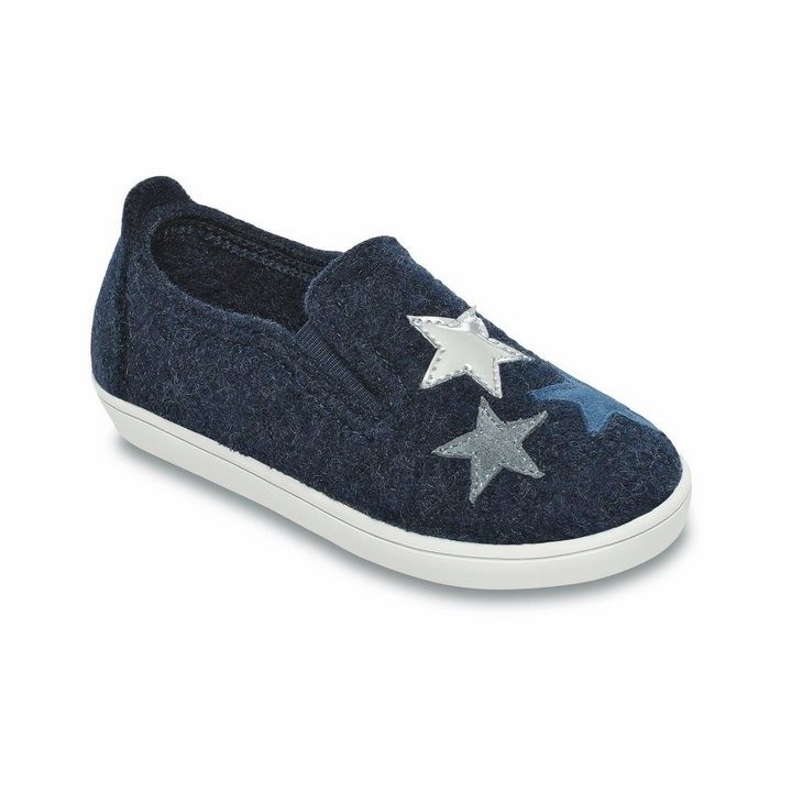 Living Kitzbühel Living Kitzbühel 3241 Slip-on Stern Galax Wolle blau Hausschuh