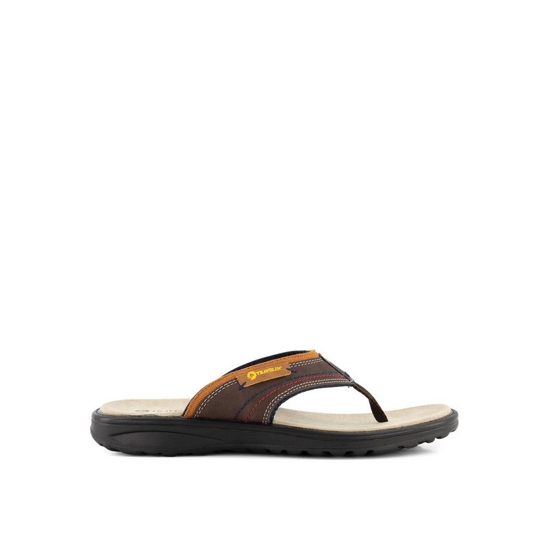 Travelin' Travelin' Fiksdal Slipper Men Brown/Cognac 41 Slipper