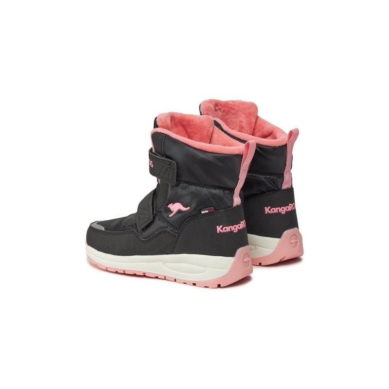 KangaROOS Schneeschuhe K-Pe Nala V Rtx 18939 000 5105 Jet Black/Rose Schnürschuh