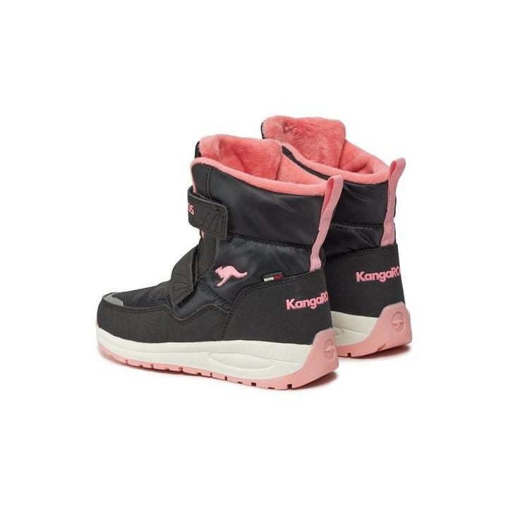 KangaROOS Schneeschuhe K-Pe Nala V Rtx 18939 000 5105 Jet Black/Rose Schnürschuh