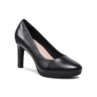 Clarks Halbschuhe Ambyr Joy 261626674 Navy Leather Schnürschuh