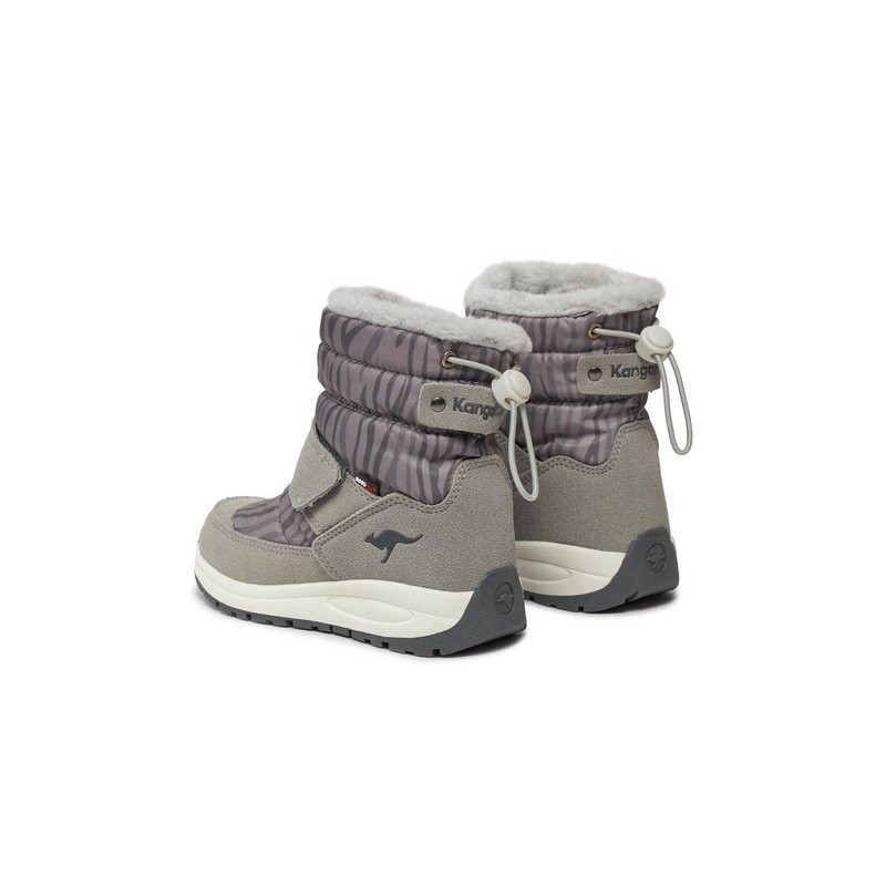 KangaROOS Schneeschuhe K-Pe Marty Rtx 18935 000 2231 Vapor Grey/Zebra Schnürschuh