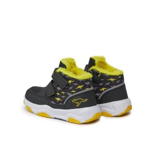 KangaROOS Schnürschuhe KS-Goku V 02220-000-5094 Jet Black/Lemon Chrome Schnürschuh