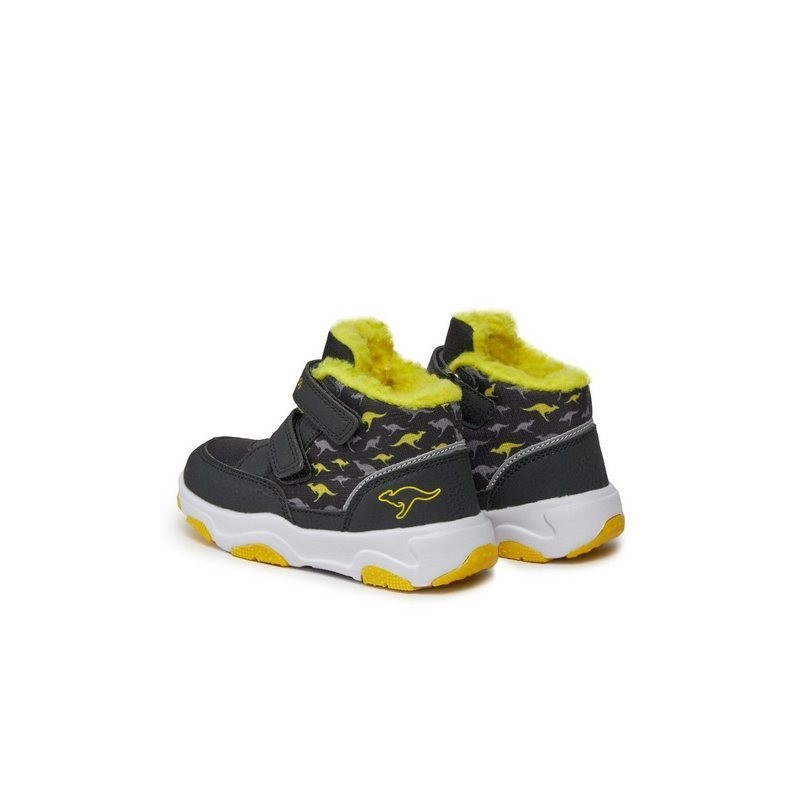 KangaROOS Schnürschuhe KS-Goku V 02220-000-5094 Jet Black/Lemon Chrome Schnürschuh