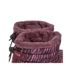 KangaROOS Schneeschuhe K-Pe Marty Rtx 18935 000 6347 Dk Berry/Zebra Schnürschuh