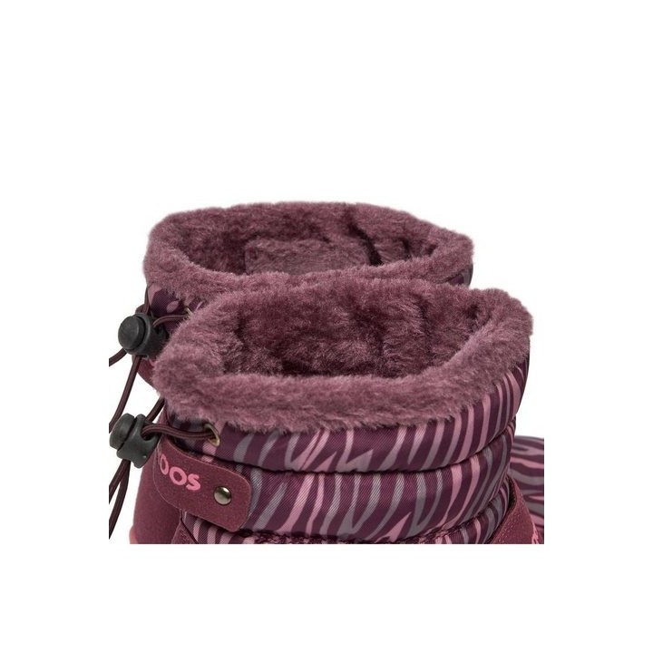 KangaROOS Schneeschuhe K-Pe Marty Rtx 18935 000 6347 Dk Berry/Zebra Schnürschuh