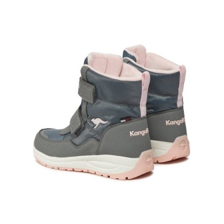 KangaROOS Schneeschuhe K-Pe Nala V Rtx 18939 000 2017 Steel Grey/Frost Pink Schnürschuh