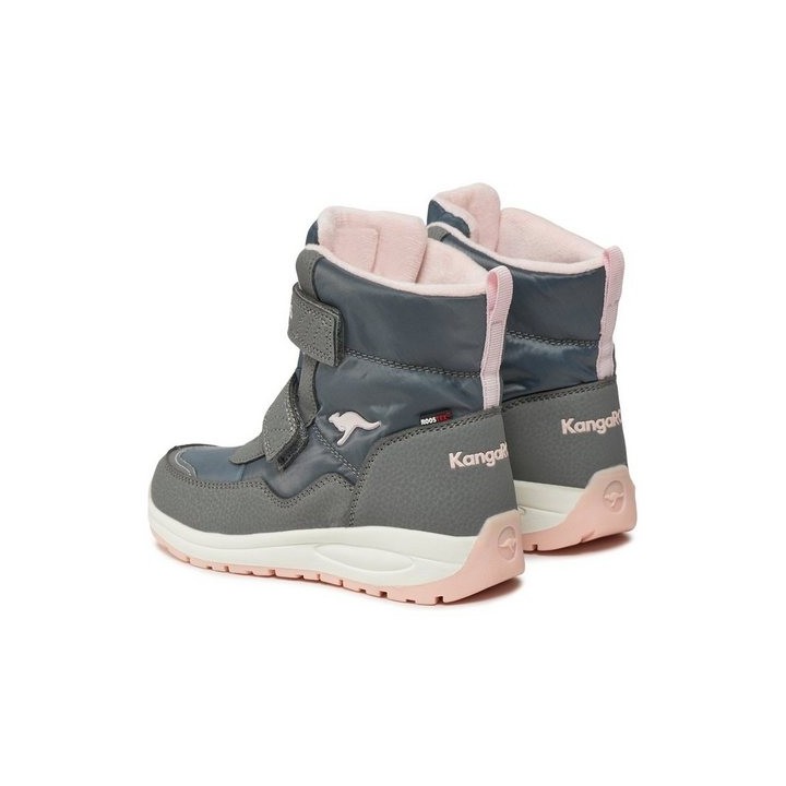 KangaROOS Schneeschuhe K-Pe Nala V Rtx 18939 000 2017 Steel Grey/Frost Pink Schnürschuh