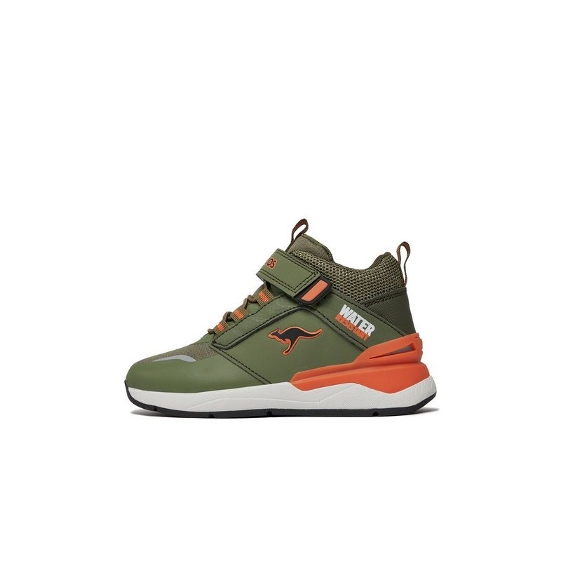 KangaROOS Schnürschuhe KD-Dose EV 18912-000-8037 Olive/Flame Schnürschuh
