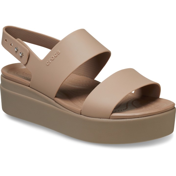 Crocs Keilsandalette »Brooklyn Low Wedge«, Sommerschuh, Sandale, Keilabsatz, mit modischer Plateausohle