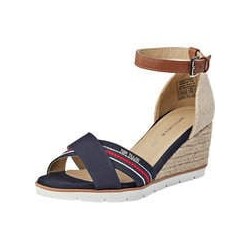 Tom Tailor Keilsandale Damen blau|blau|blau