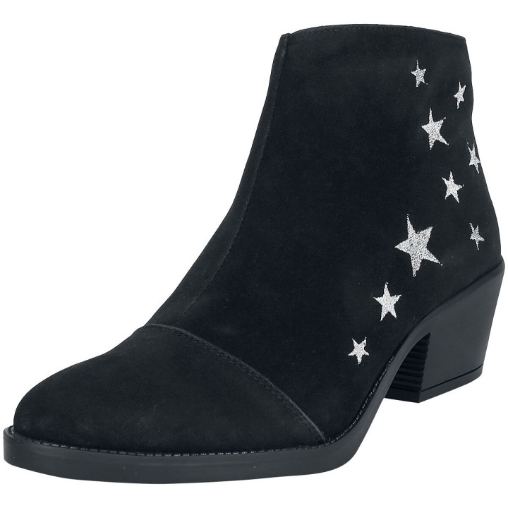 Boot für Damen  schwarz "Suede Boots with Stars" von RED by EMP