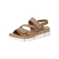 Rieker Keilsandale Damen beige|beige|beige