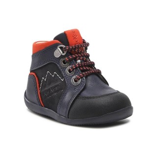 Kickers Schnürschuhe Bins Mountain 878602-10 M Marine/Orange 103 Schnürschuh