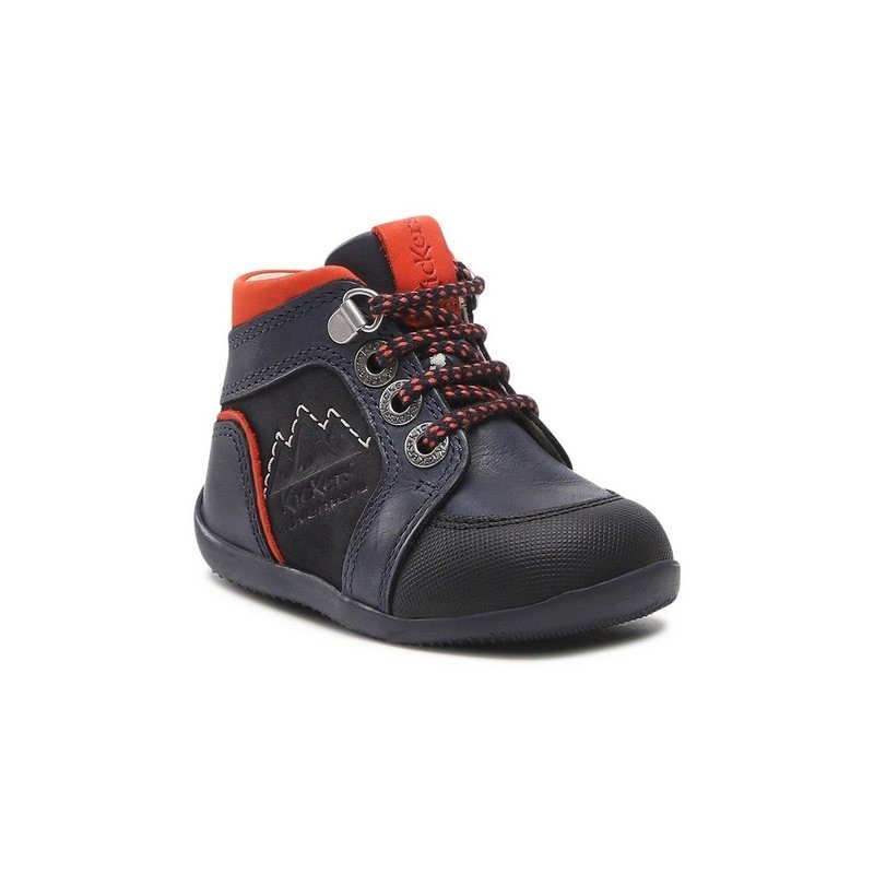 Kickers Schnürschuhe Bins Mountain 878602-10 M Marine/Orange 103 Schnürschuh