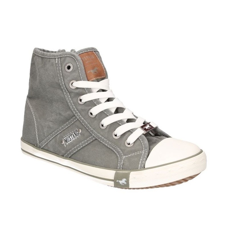 Mustang Shoes Sneaker, High Top-Sneaker, Schnürschuh mit Label in der Laufsohle