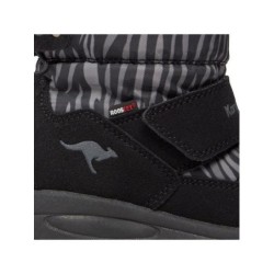 KangaROOS Schneeschuhe K-Pe Marty Rtx 18935 000 5104 Jet Black/Zebra Schnürschuh