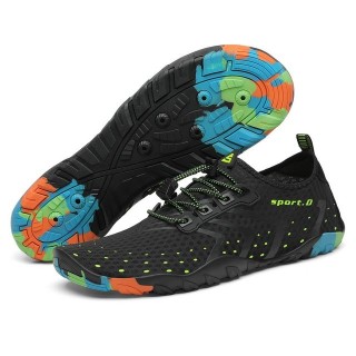 SAGUARO Sommer Badeschuh (5mm Sohle, bequem, leicht, atmungsaktiv, rutschfest, schnelltrocknend) (Barfuß-Schuhe) Wasserschuhe