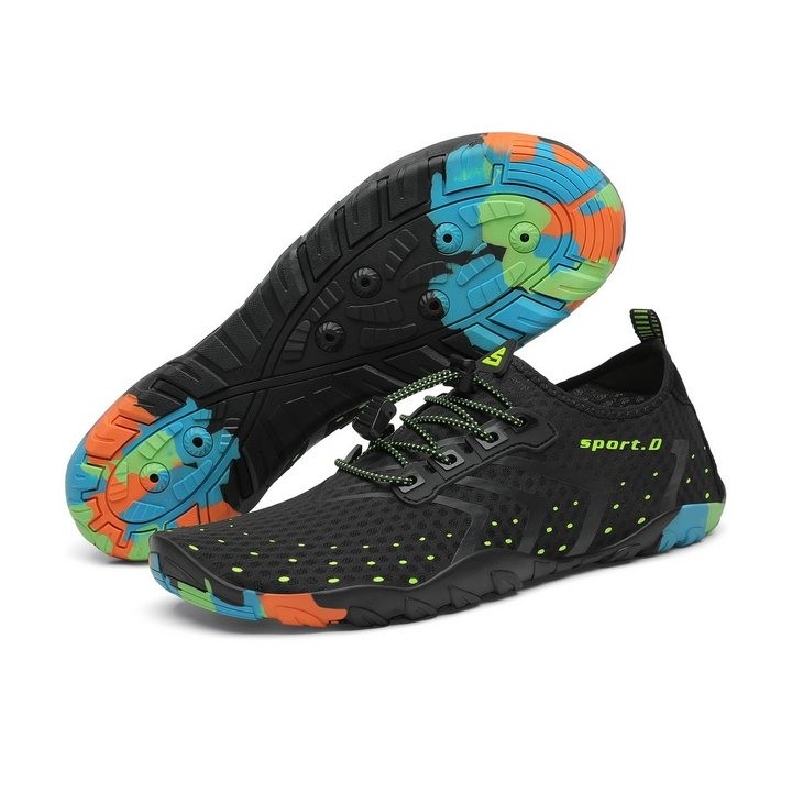 SAGUARO Sommer Badeschuh (5mm Sohle, bequem, leicht, atmungsaktiv, rutschfest, schnelltrocknend) (Barfuß-Schuhe) Wasserschuhe