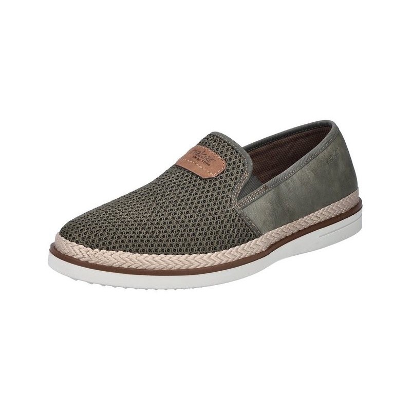 Rieker Slipper, Espadrilles, Sommerschuh, Schlupfschuh mit gepolsterter Innensohle