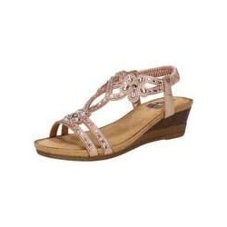 2Go Fashion Keilsandale Damen rosa|rosa|rosa