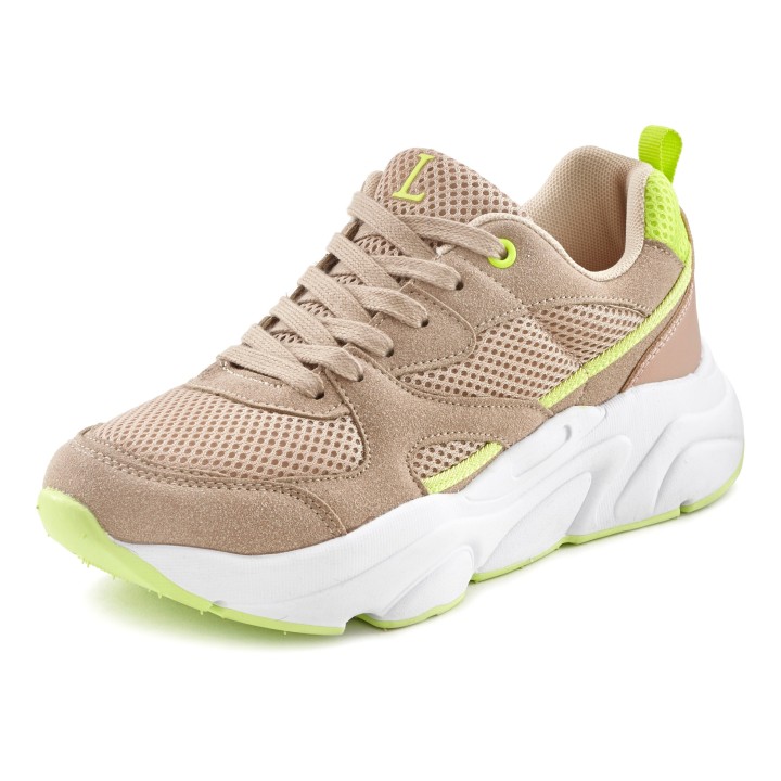 LASCANA Sneaker, Schnürhalbschuh, leichte Chunky-Sohle, herausnehmbare Innensohle
