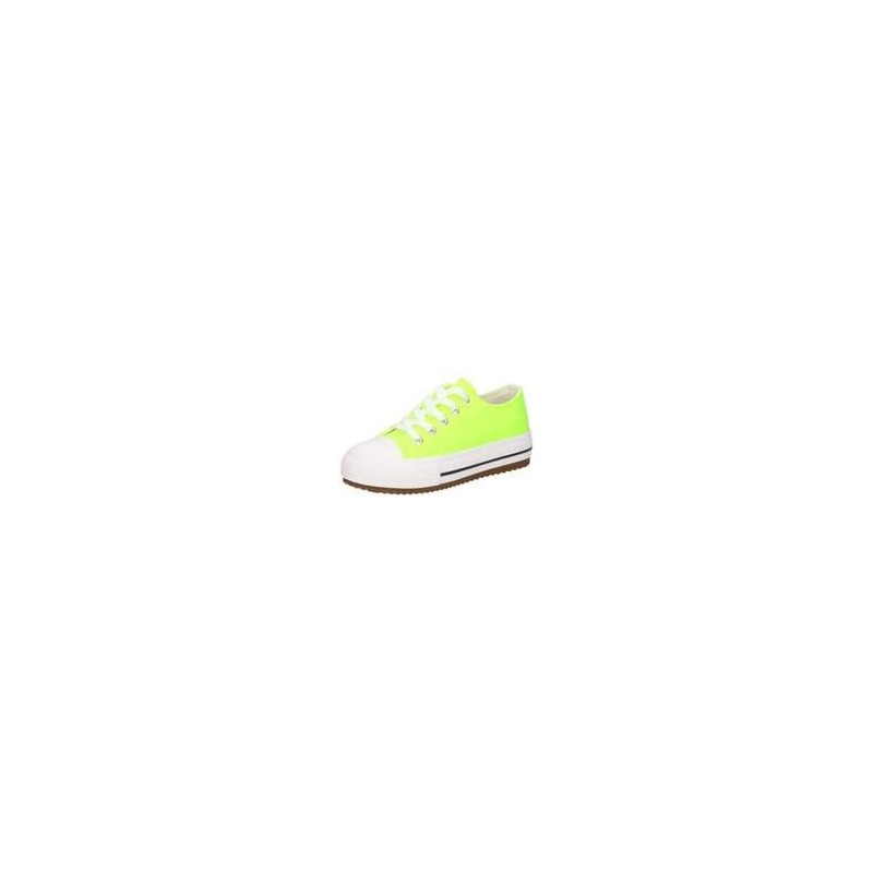 Barbarella Leinen Sneaker Mädchen grün|grün
