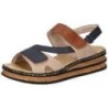 Rieker Keilsandale Damen blau|blau