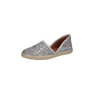 Verbenas Carmen Glitter Espadrilles Damen silber|silber