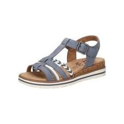 Relife Keilsandale Damen blau|blau