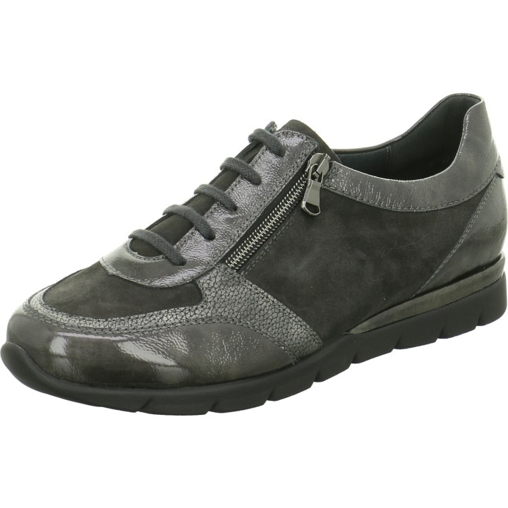 Komfort Schnürer grau pepper/graphit 43