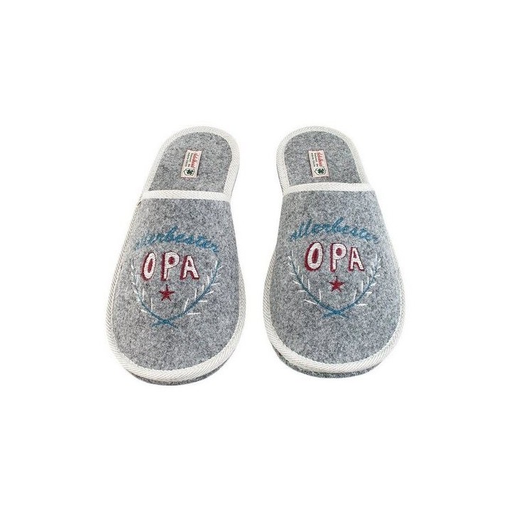 ADELHEID Allerbester Opa Filzpantoffel Pantoffel