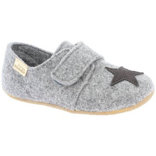 Living Kitzbühel Living Kitzbühel Klettmodell Filz Stern Grau Slipper