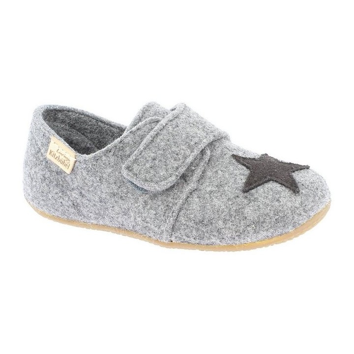 Living Kitzbühel Living Kitzbühel Klettmodell Filz Stern Grau Slipper