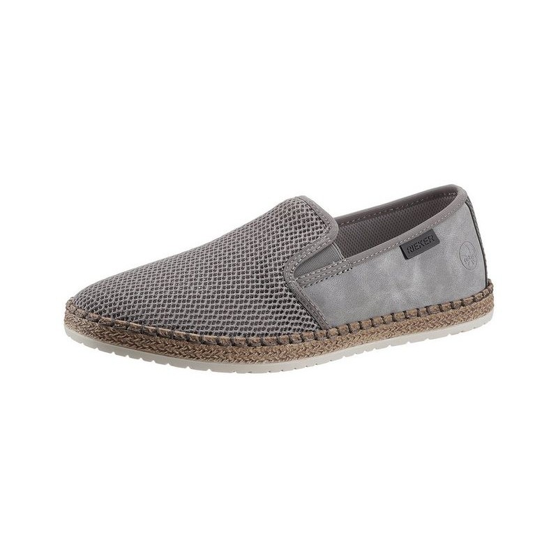 Rieker Espadrille Sommerschuh, Slipper, Freizeitschuh im Materialmix