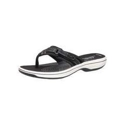 Clarks Brinkley Sea Zehentrenner Damen schwarz|schwarz|schwarz