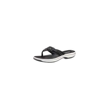 Clarks Brinkley Sea Zehentrenner Damen schwarz|schwarz|schwarz