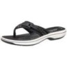 Clarks Brinkley Sea Zehentrenner Damen schwarz|schwarz|schwarz