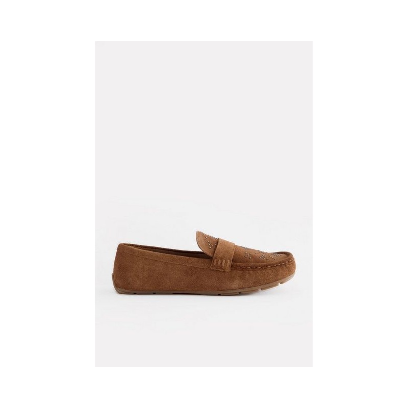 Next Forever Comfort® Lederslipper mit Nietenbesatz Slipper (1-tlg)