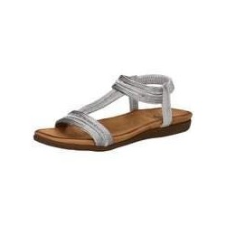 Barbarella Sandale Damen silber|silber|silber|silber|silber|silber|silber
